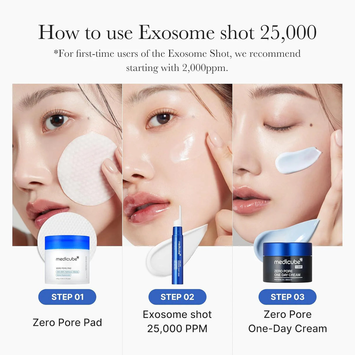 MEDICUBE | One Day Exosome Shot Pore Ampoule 25000 - 13ml