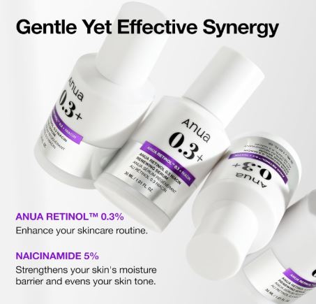 ANUA | Nano Retinol 0.3% + Niacin Renewing Serum - 30ml