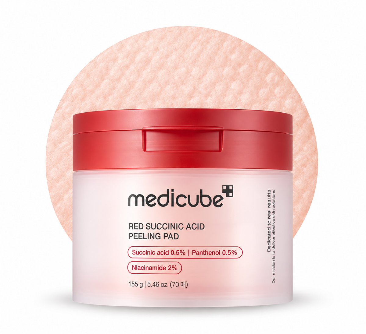 MEDICUBE | Red Succinic Acid Peeling Pad - 155gr