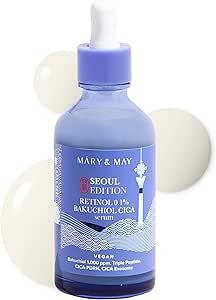 MARY & MAY | Retinol 0.1% Bakuchiol CICA Serum (Seoul Edition) - 80 ml - InternationalCosmetic