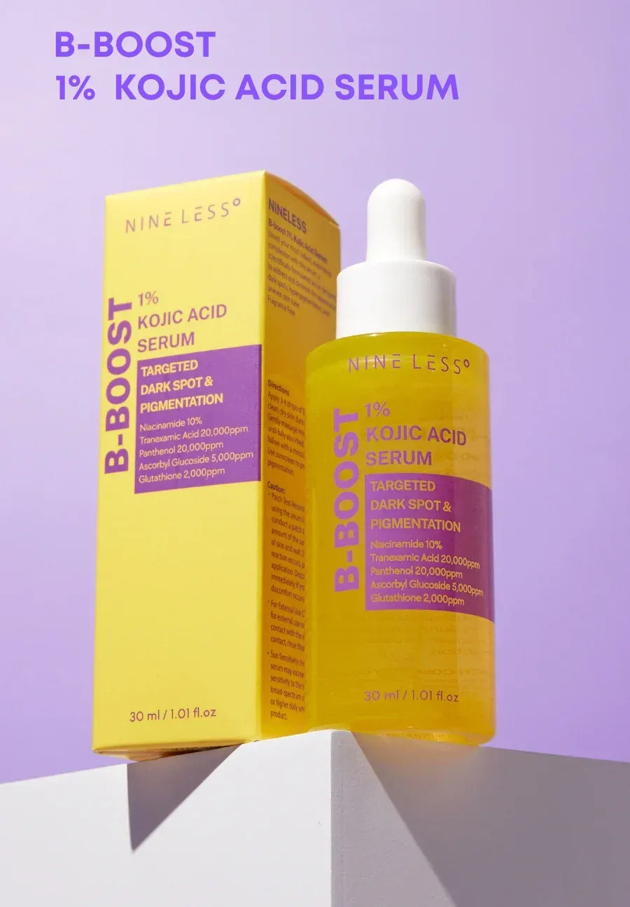 NINE LESS | B-Boost 1% Kojic Acid Serum Muestra - 2ml - InternationalCosmetic