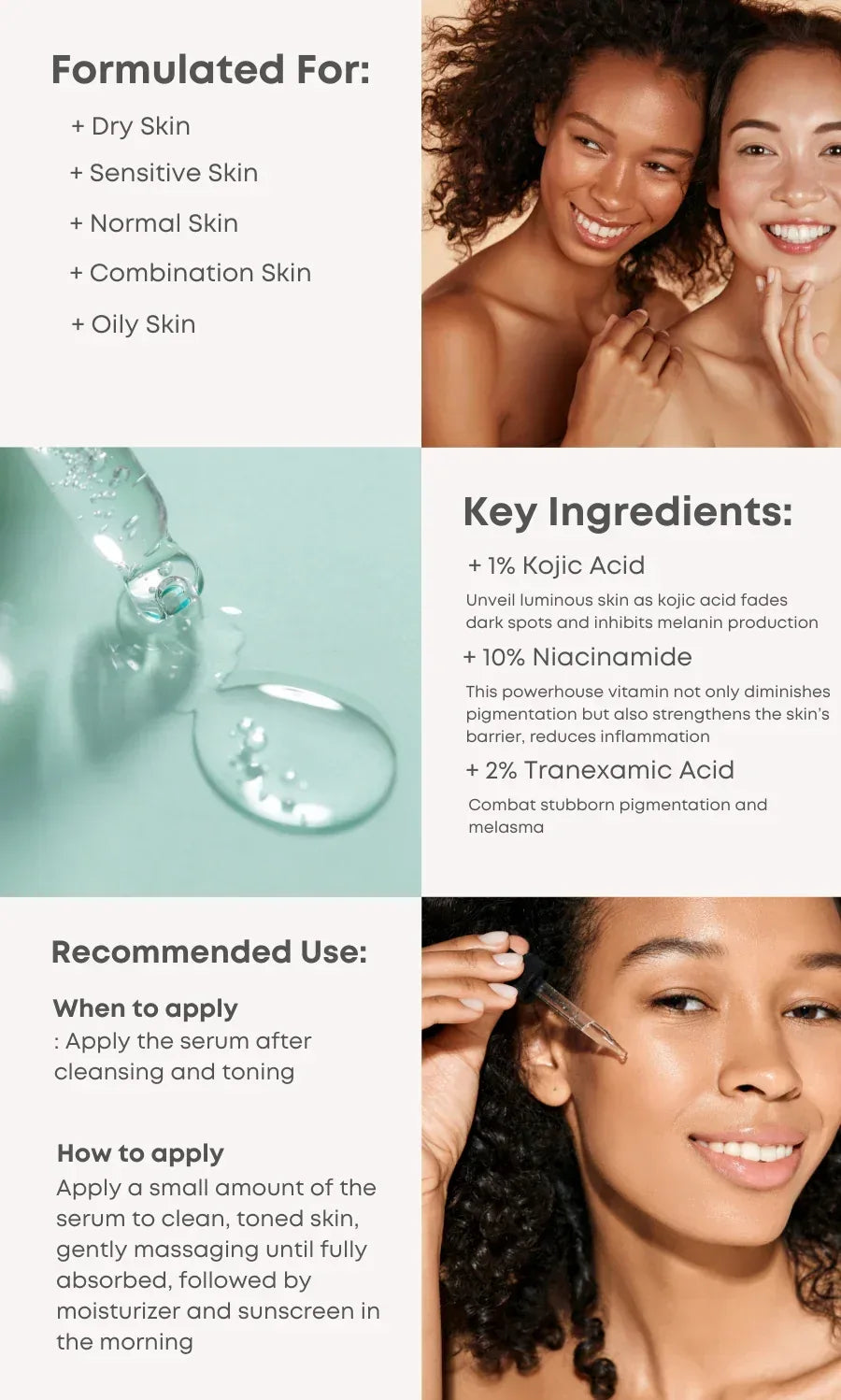 NINE LESS | B-Boost 1% Kojic Acid Serum Muestra - 2ml - InternationalCosmetic