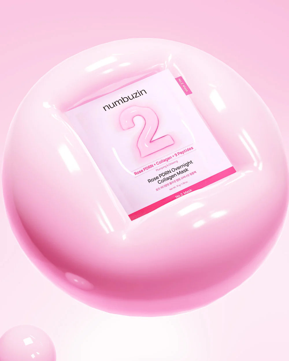 NUMBUZIN | No.2 Rose PDRN Overnight Collagen Mask