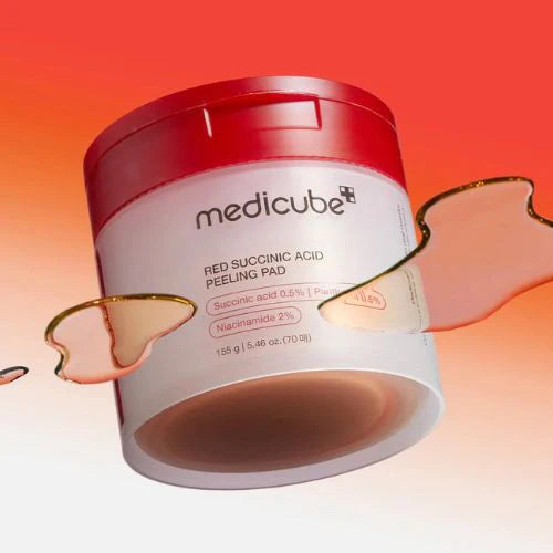 MEDICUBE | Red Succinic Acid Peeling Pad - 70 ud