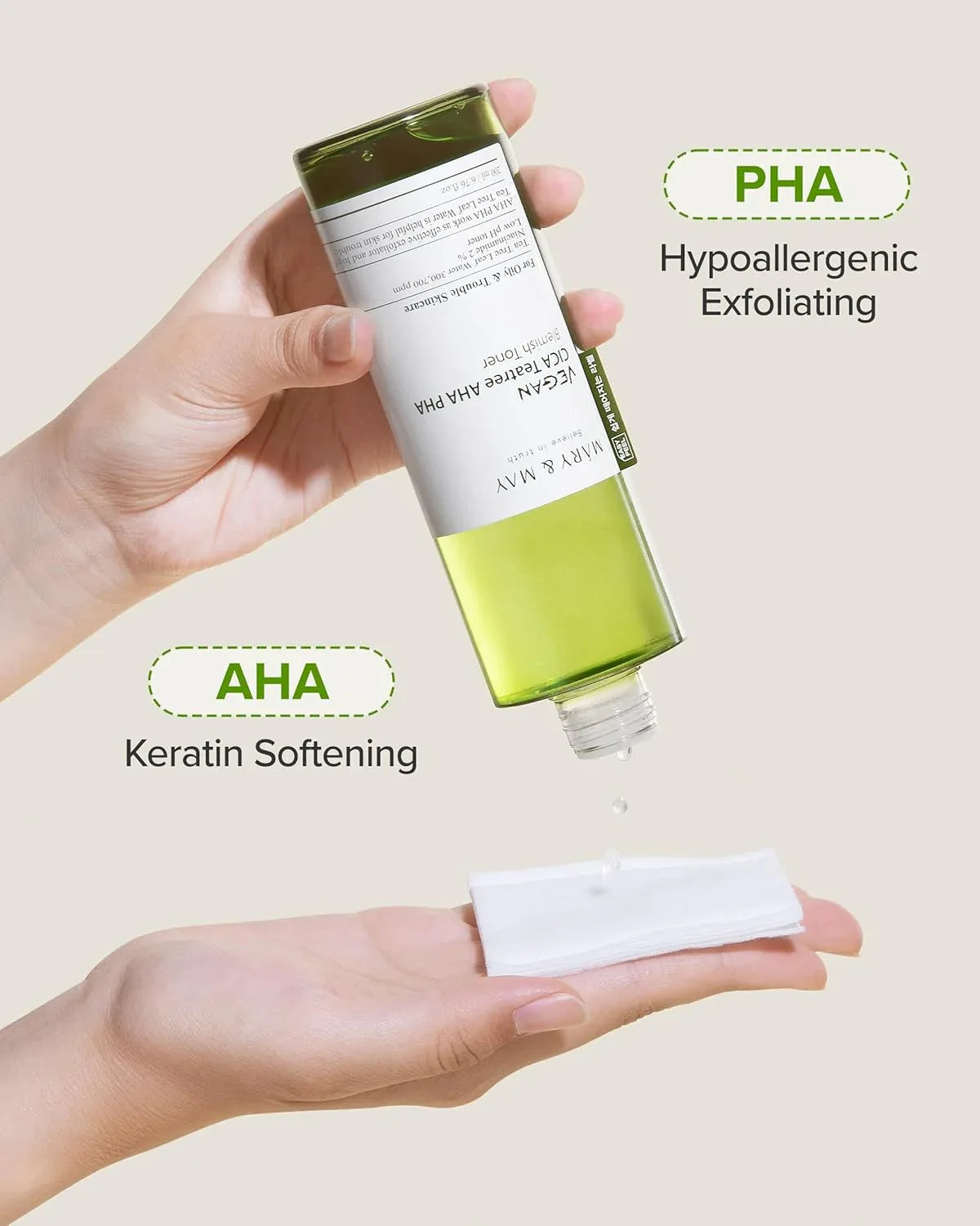 MARY & MAY | Vegan Cica Teatree AHA PHA Toner - 200 ml - InternationalCosmetic