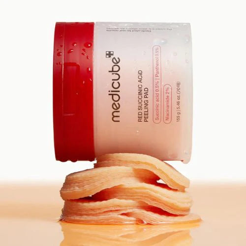 MEDICUBE | Red Succinic Acid Peeling Pad - 70 ud