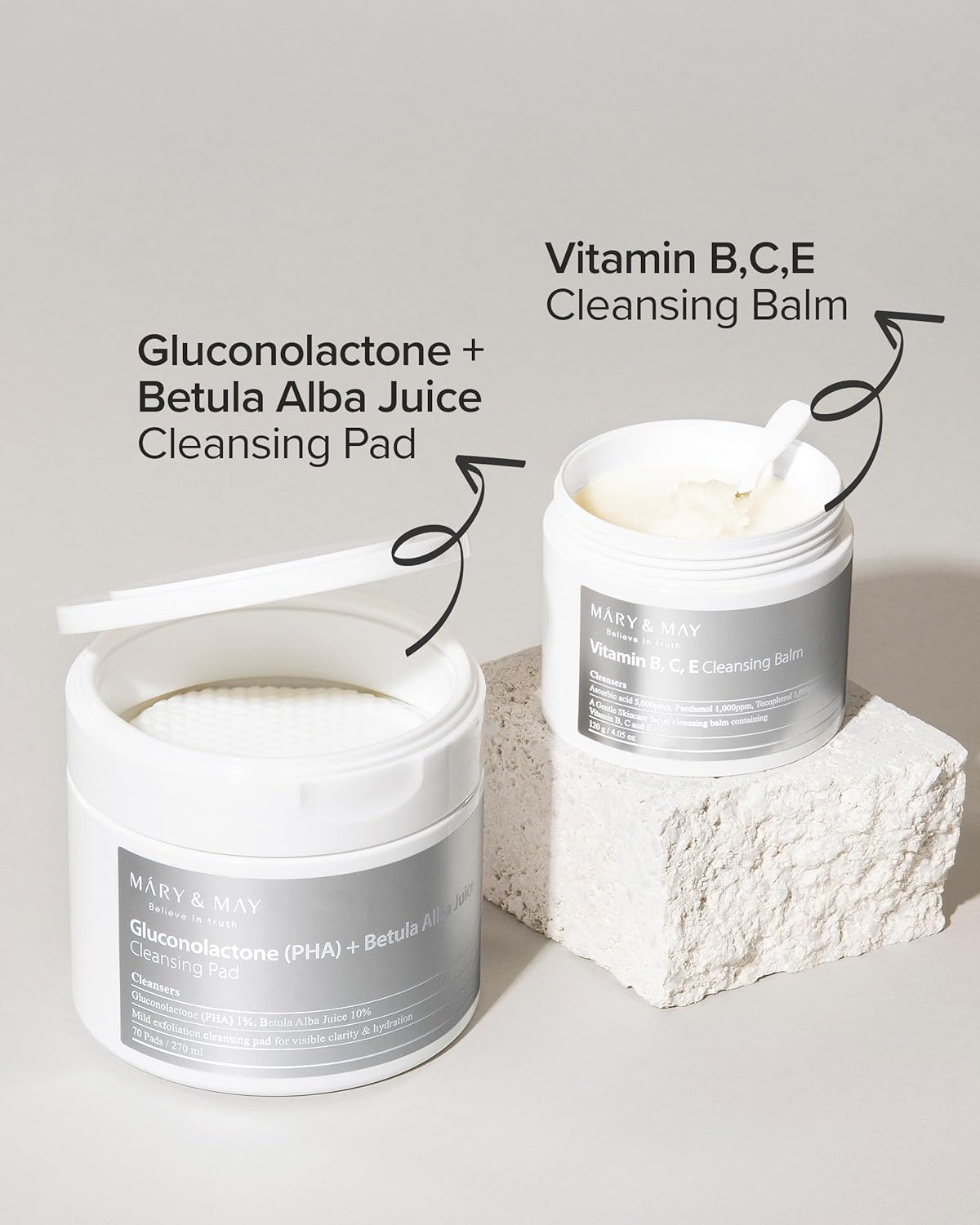 MARY & MAY | Vitamin B C E Cleansing Balm - 120 ml