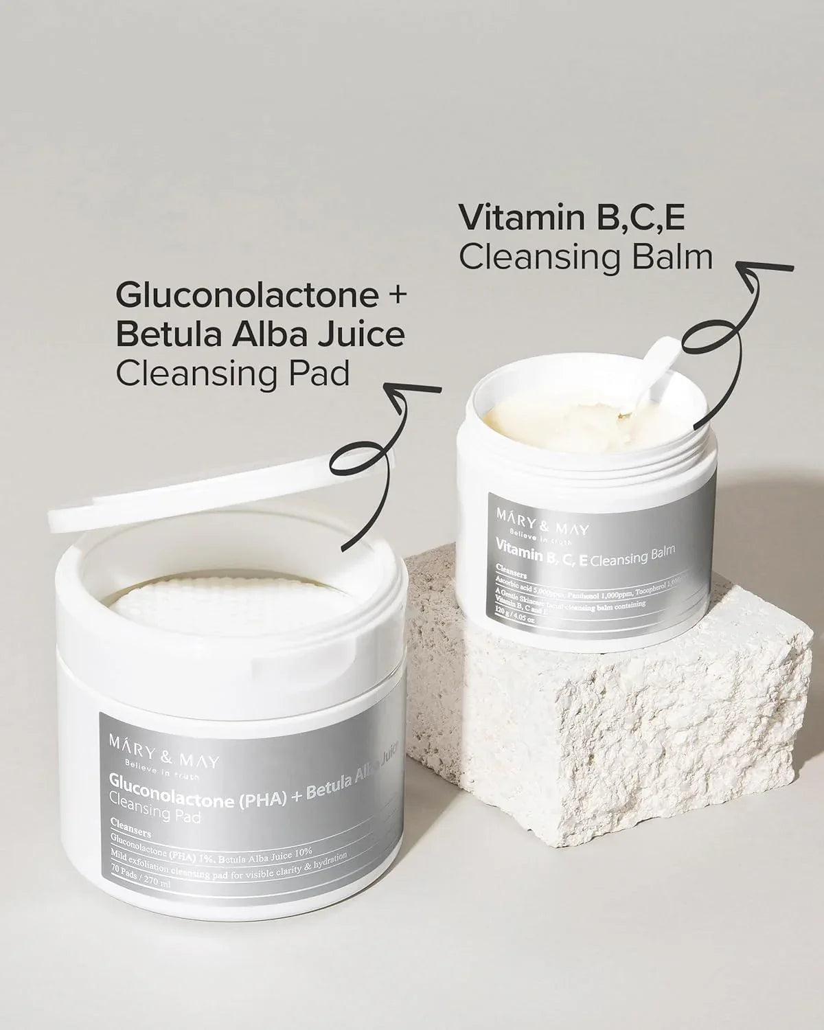 MARY & MAY | Vitamin B C E Cleansing Balm - 120 ml - InternationalCosmetic