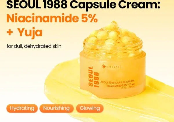 K-SECRET | Seoul 1988 Capsule Cream: Niacinamide 5% + Yuja - 50ml - InternationalCosmetic