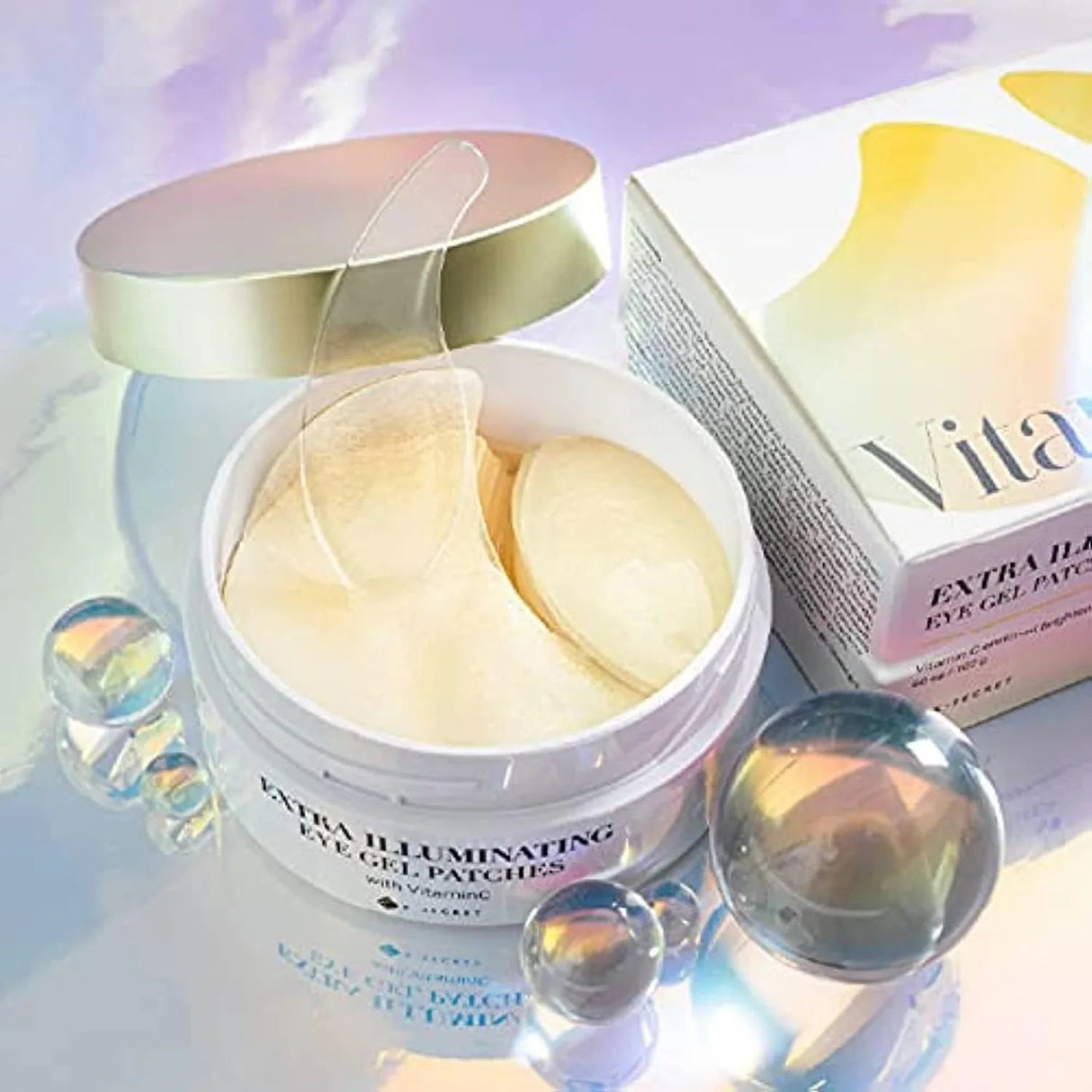 K-SECRET | Vitamin C Extra Illuminating Eye Gel Patches (60 pcs) - 102gr - InternationalCosmetic