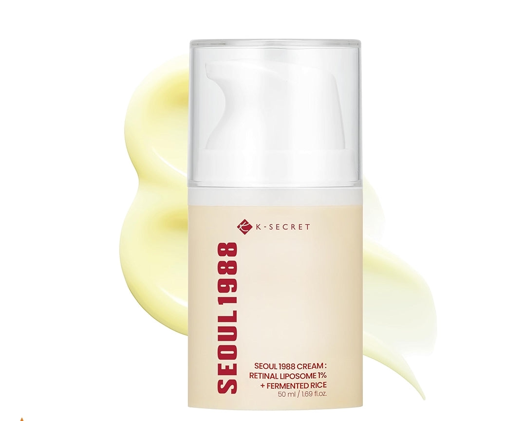 K-SECRET | Seoul 1988 Cream: Retinal Liposome 1% + Fermented Rice - 50ml