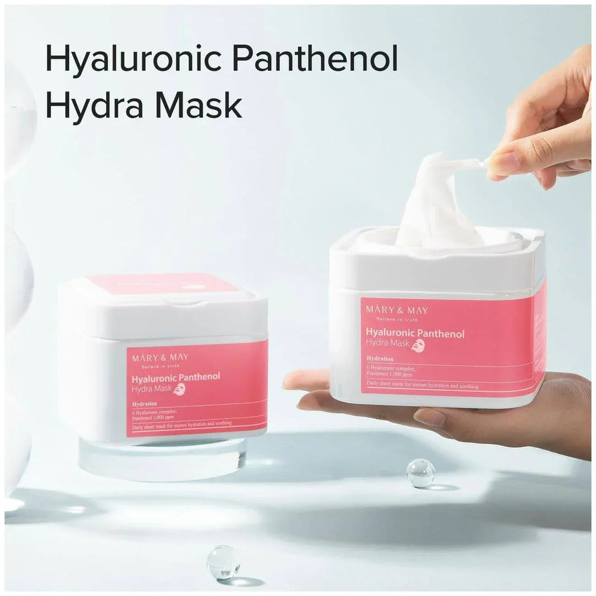 MARY & MAY | Hyaluronic Panthenol Hydra Mask - 400 ml - InternationalCosmetic