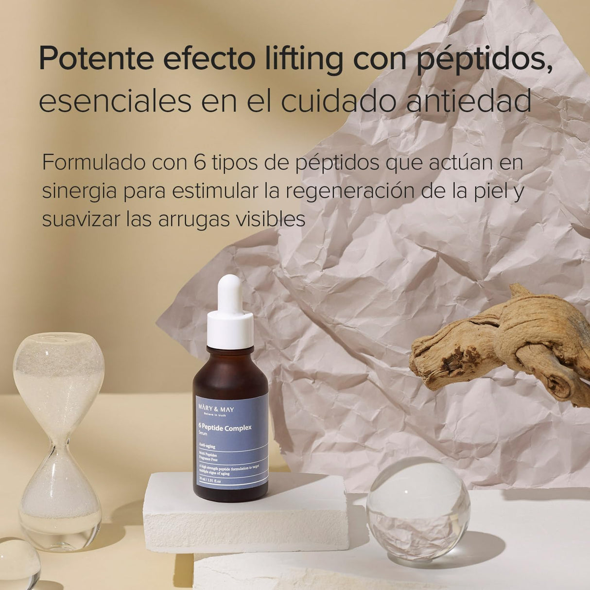 MARY & MAY | 6 Peptide Complex Serum - 30 ml