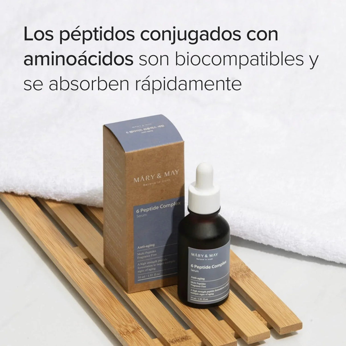 MARY & MAY | 6 Peptide Complex Serum - 30 ml - InternationalCosmetic