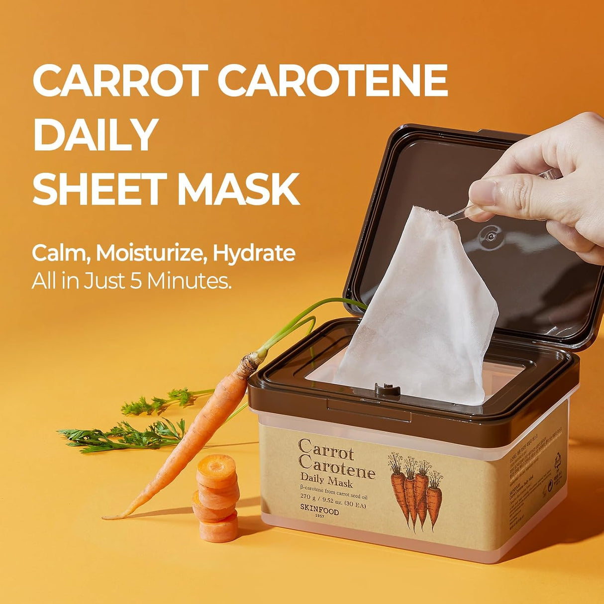 Carrot Carotene Daily Mask (30 pcs)