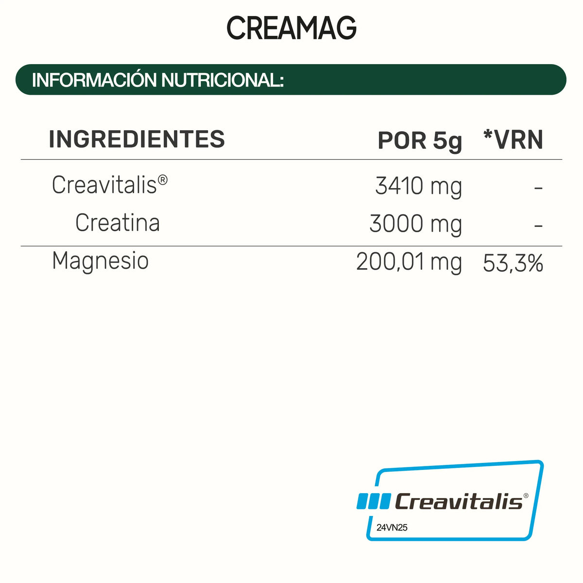 IVB WELLNESS LAB | CREAMAG - 300g | 60 tomas