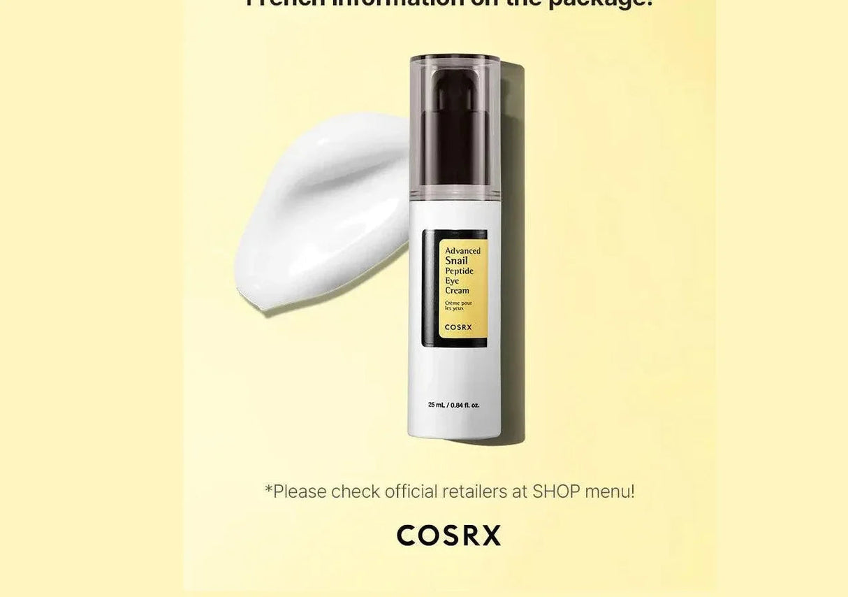 COSRX | Advanced Snail Peptide Eye Cream - 25ml - InternationalCosmetic