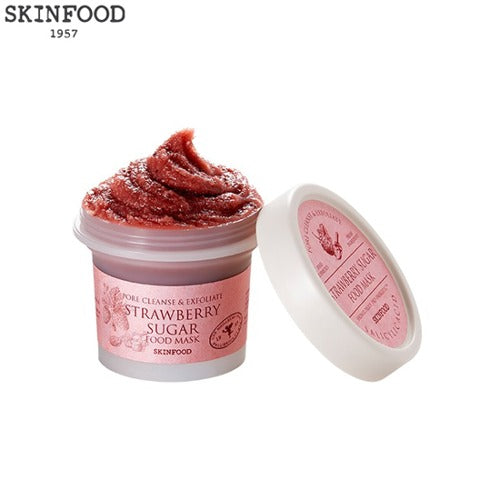 Strawberry sugar food mask