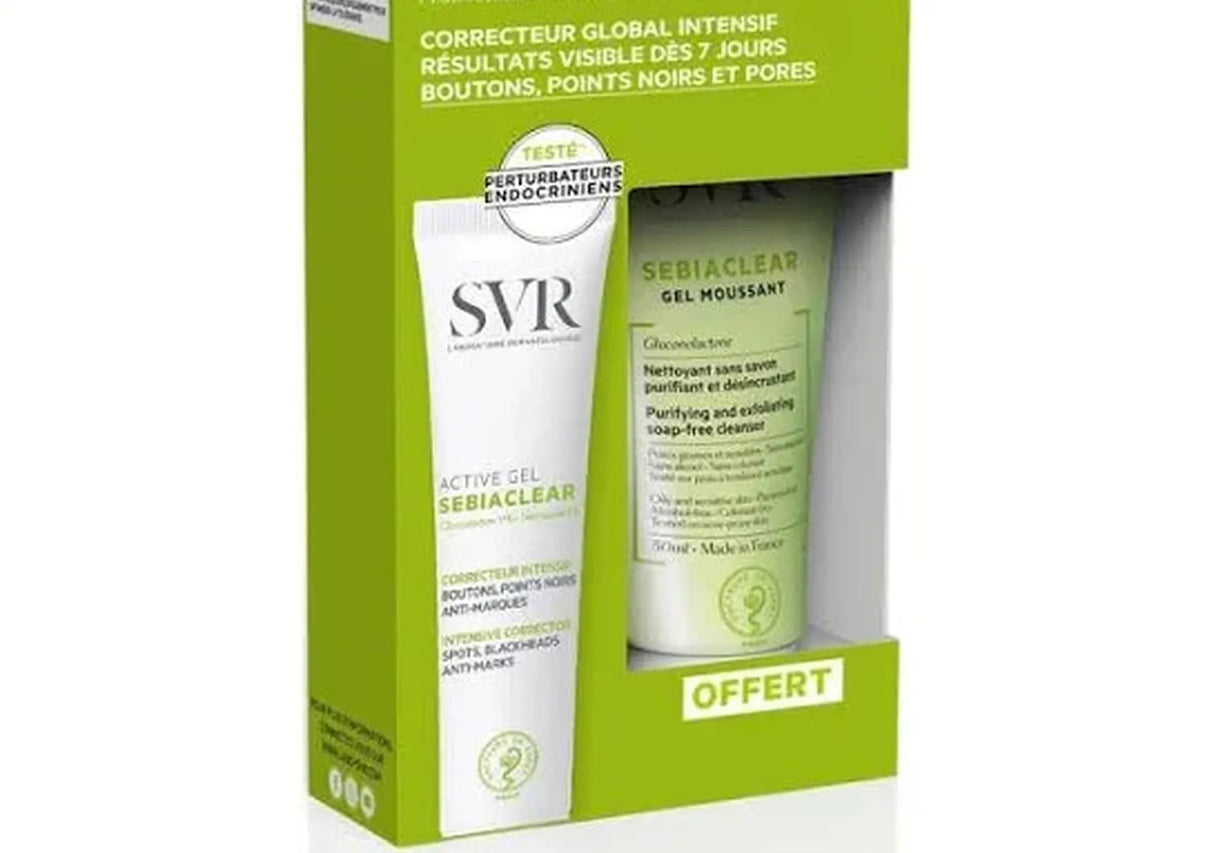 SVR | Active Gel Sebiaclear + Gel Moussant Sebiaclear - 40ml