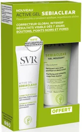 SVR | Active Gel Sebiaclear + Gel Moussant Sebiaclear - 40ml - InternationalCosmetic