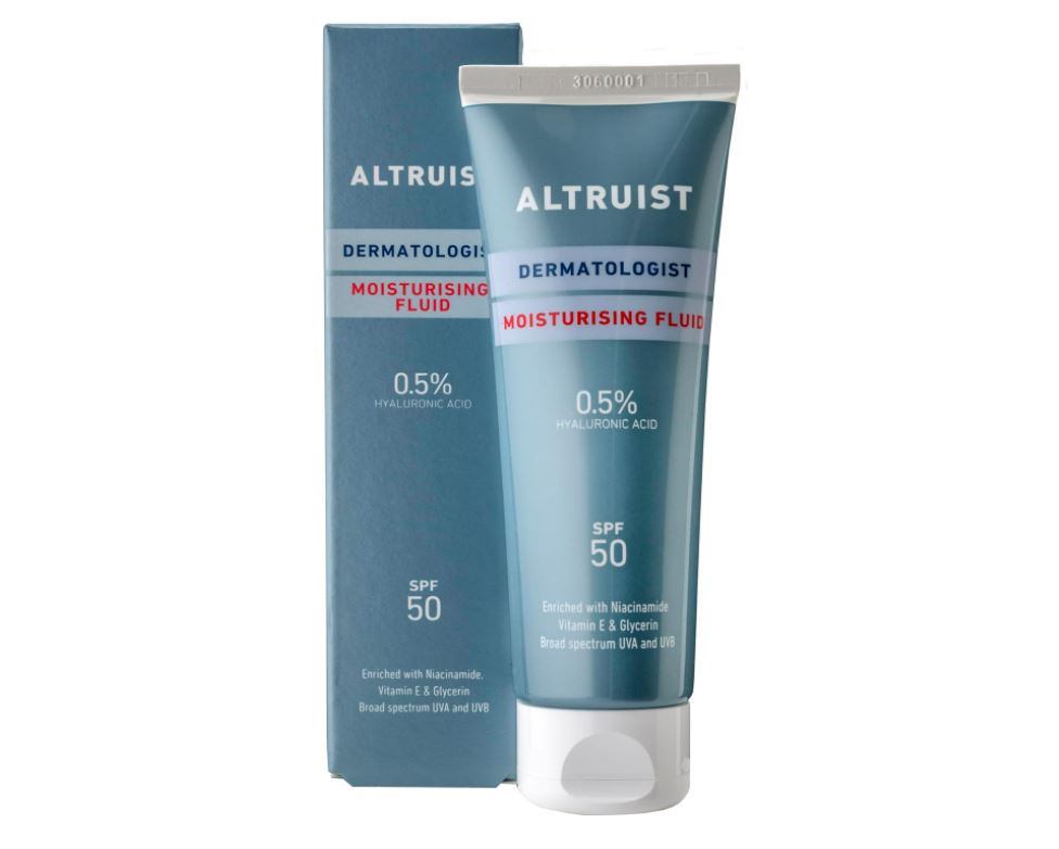 ALTRUIST | Dermatologist Moisturising Fluid 0.5% Hyaluronic Acid SPF50 - 50ml