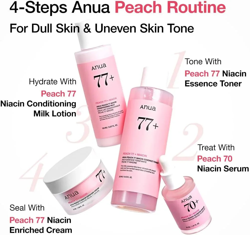 ANUA | Peach 70 + Niacin Serum - 30ml - InternationalCosmetic
