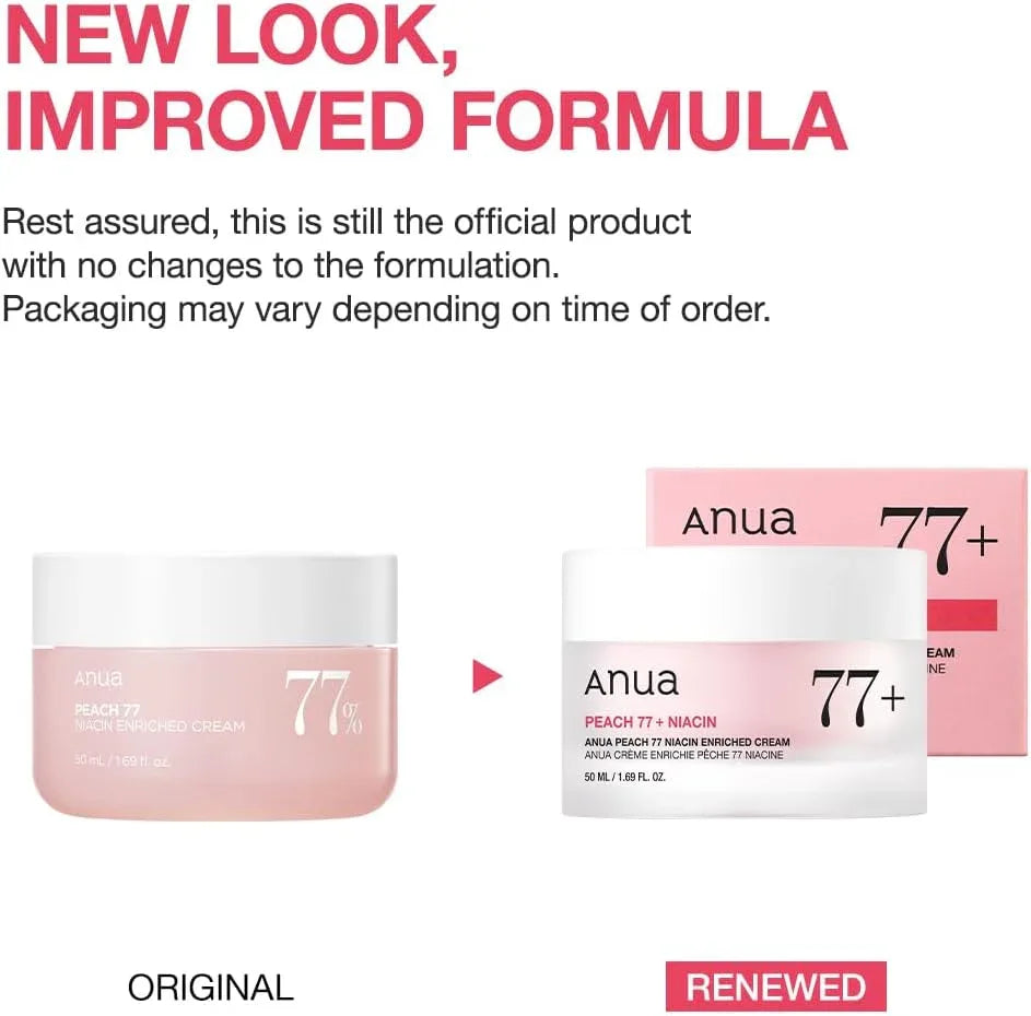 ANUA | Peach 77 + Niacin Enriched Cream- 50ml - InternationalCosmetic