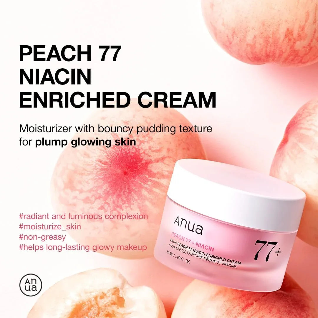 ANUA | Peach 77 + Niacin Enriched Cream- 50ml - InternationalCosmetic