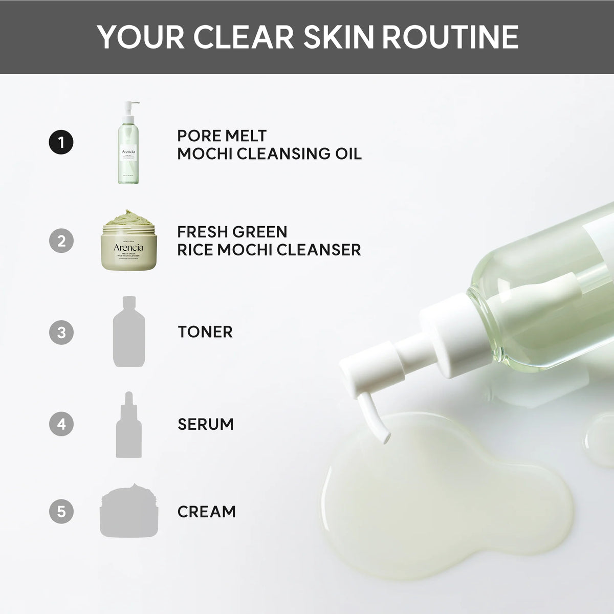 ARENCIA | Pore Melt Mochi Cleansing Oil - 200ml