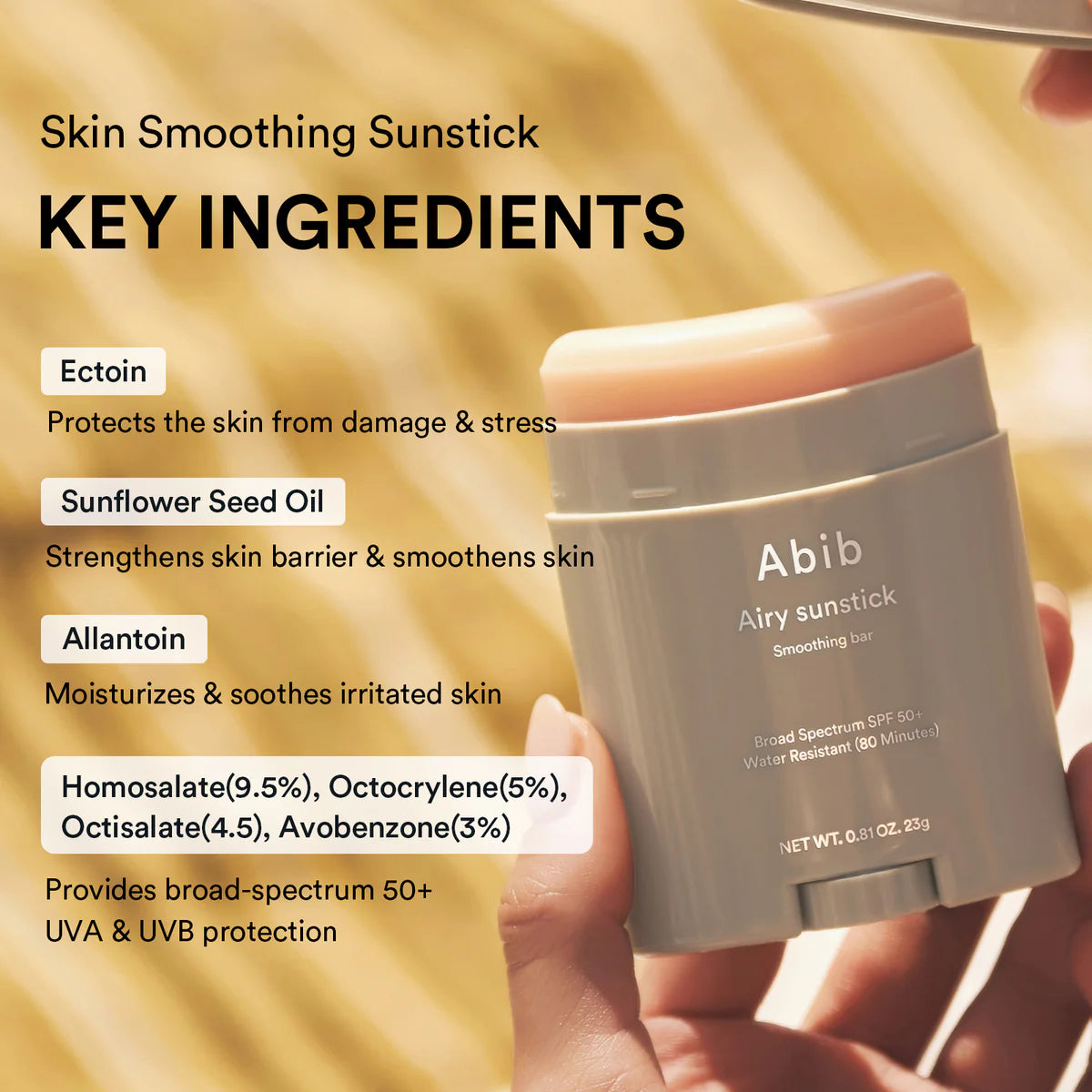 ABIB | Airy Sunstick Smoothing Bar SPF50 - 22ml