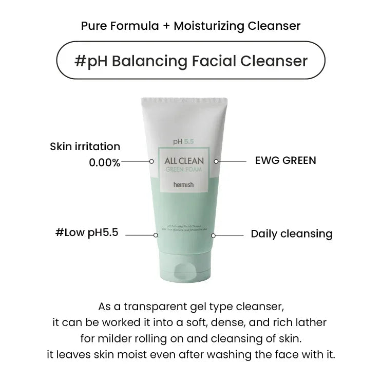 HEIMISH | All Clean Green Foam - 30ml - InternationalCosmetic