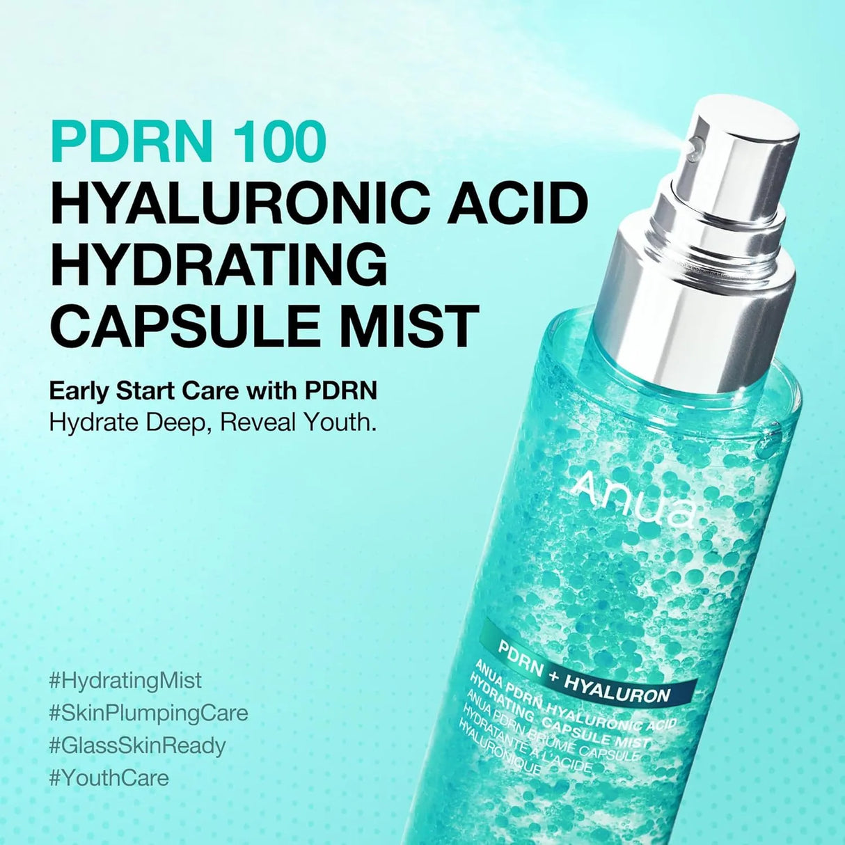 ANUA | PDRN Hyaluronic Acid Hydrating Capsule Mist