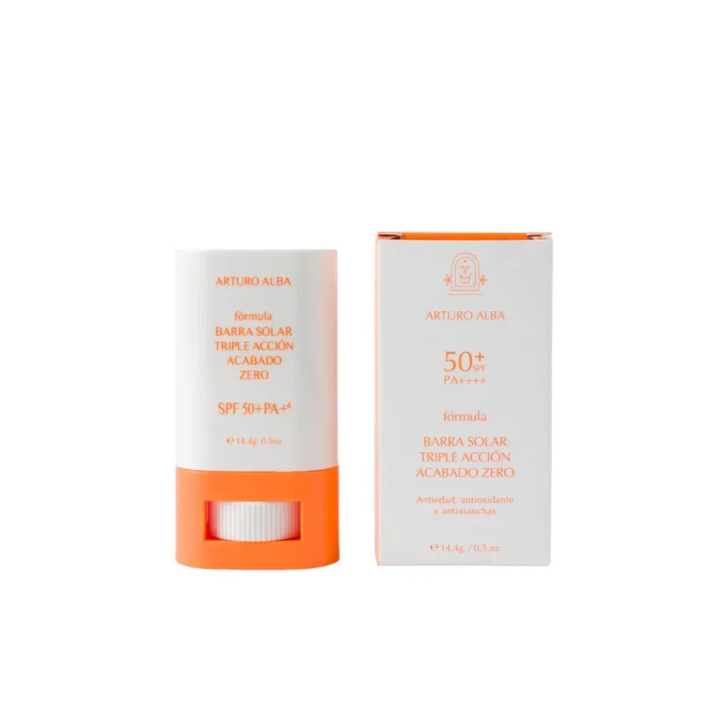 ARTURO ALBA | Barra Solar Triple Acción Acabado Zero SPF50+ - 14.4gr - InternationalCosmetic