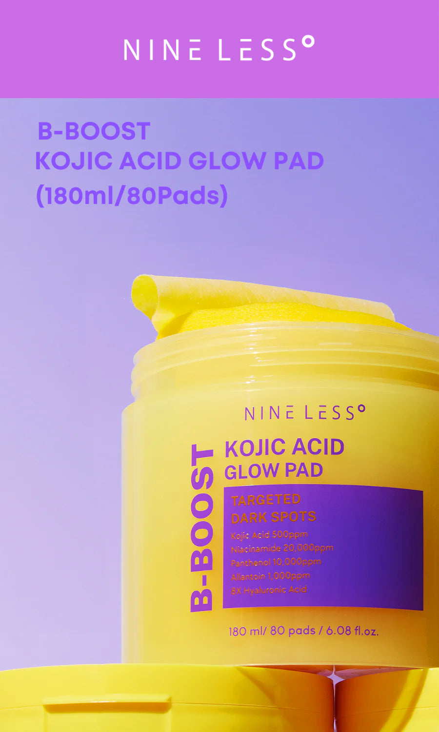 B-Boost Kojic Acid Glow Pad (80 pads)