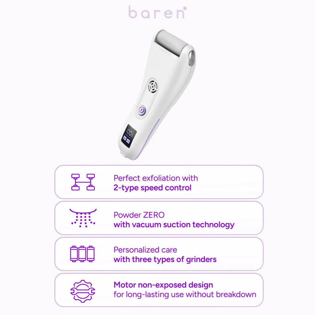 BAREN | Pedi Mate Dual Power Vacuum Electric Callus Remover