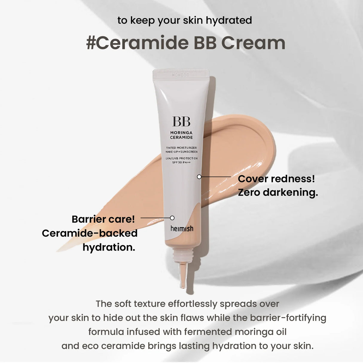HEIMISH | Moringa Ceramide BB Cream SPF30 - 30gr