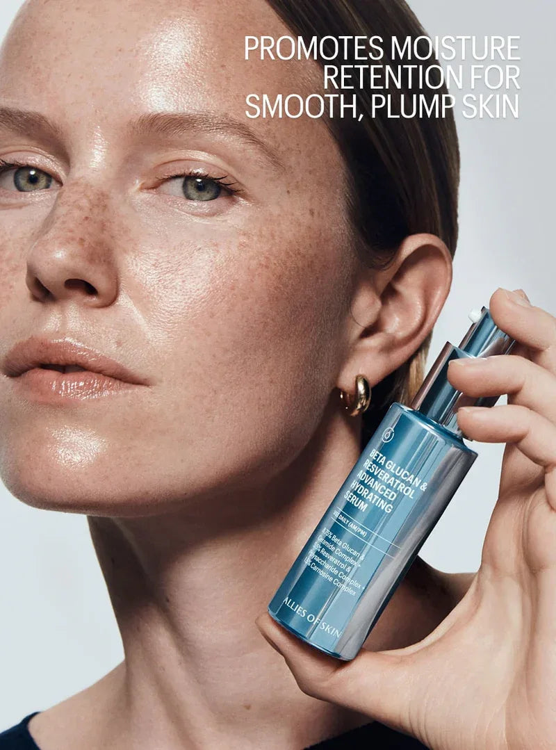 ALLIES OF SKIN | Beta-Glucan & Resveratrol Advanced Hydrating Serum - 30ml - InternationalCosmetic