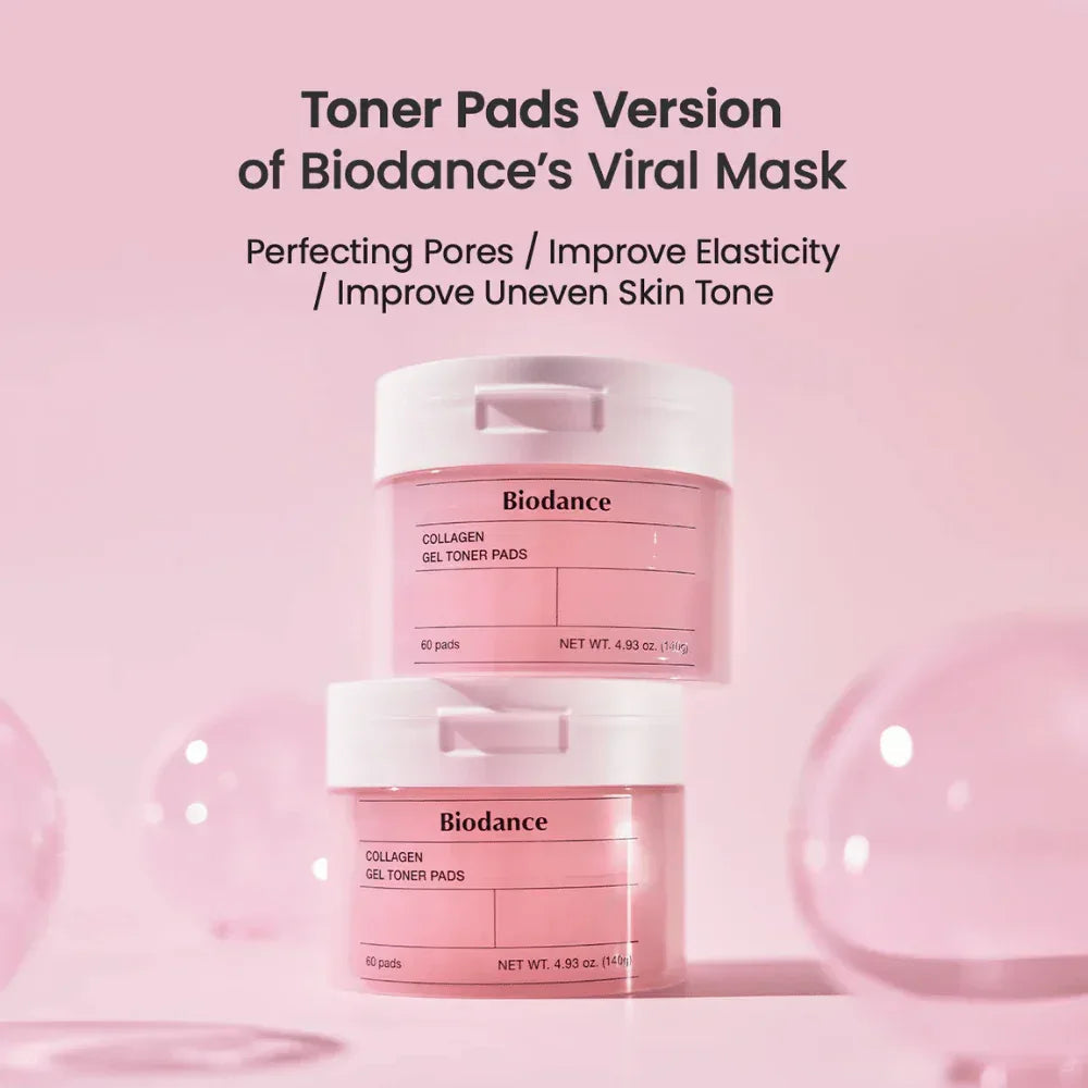 BIODANCE | Collagen Gel Toner Pads - 60ud - InternationalCosmetic