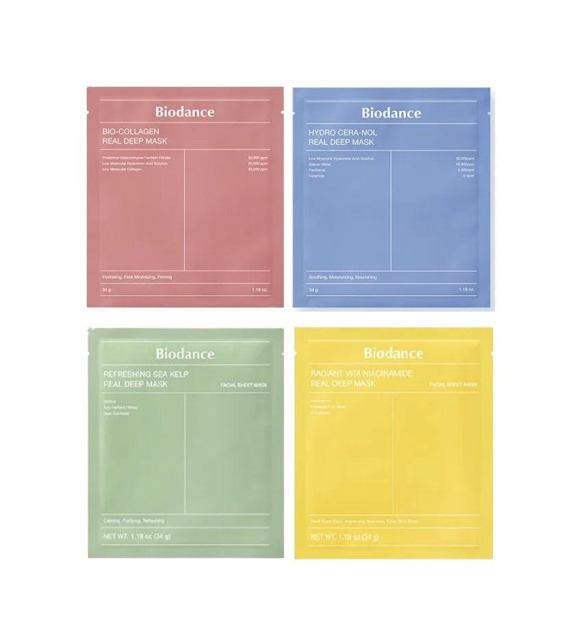 BIODANCE | Pack 4 Mascarillas Biodance