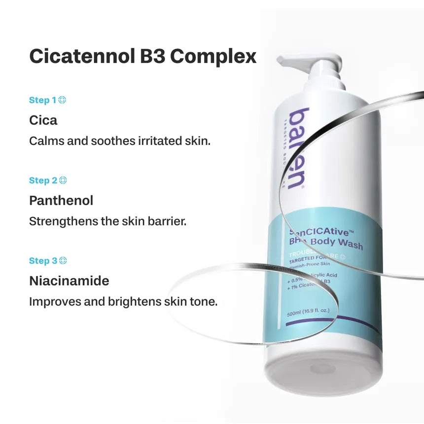 BAREN | SenCICAtive BHA Body Wash - 500ml