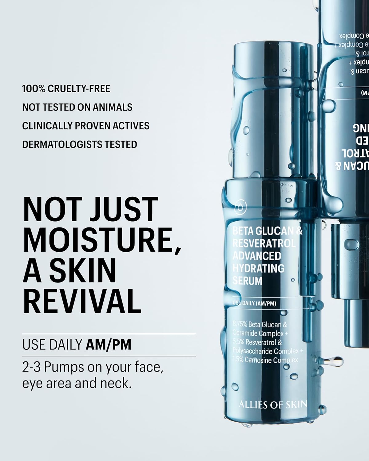 ALLIES OF SKIN | Beta-Glucan & Resveratrol Advanced Hydrating Serum - 30ml