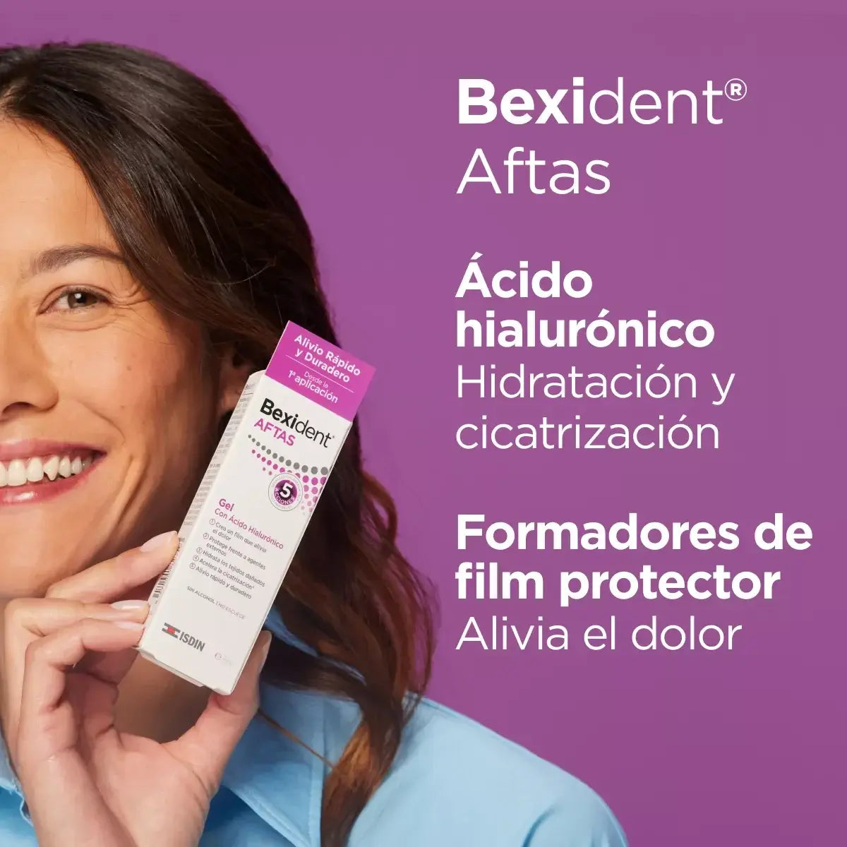 ISDIN | Bexident® Aftas Colutorio con Ácido Hialurónico - 120ml - InternationalCosmetic