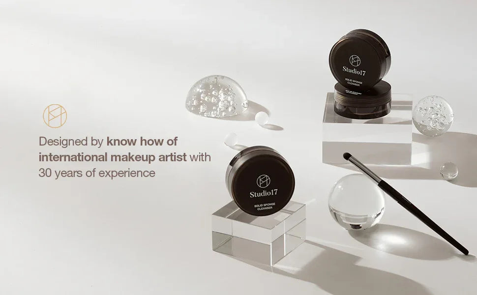 STUDIO 17 | Brush & Puff Cleanser - 20gr - InternationalCosmetic