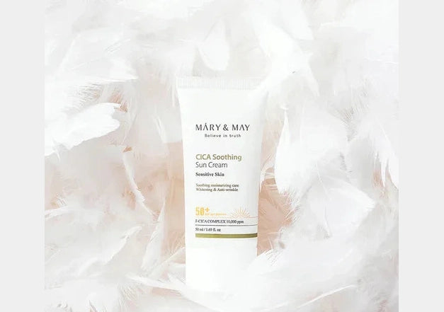 MARY & MAY | Vegan Cica Soothing Sun Cream SPF50+ - InternationalCosmetic