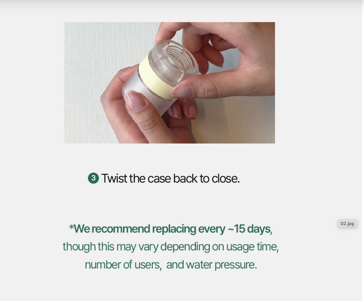 CLEARDEA. | Glow On and On Shower Cartridge - 3 tipos