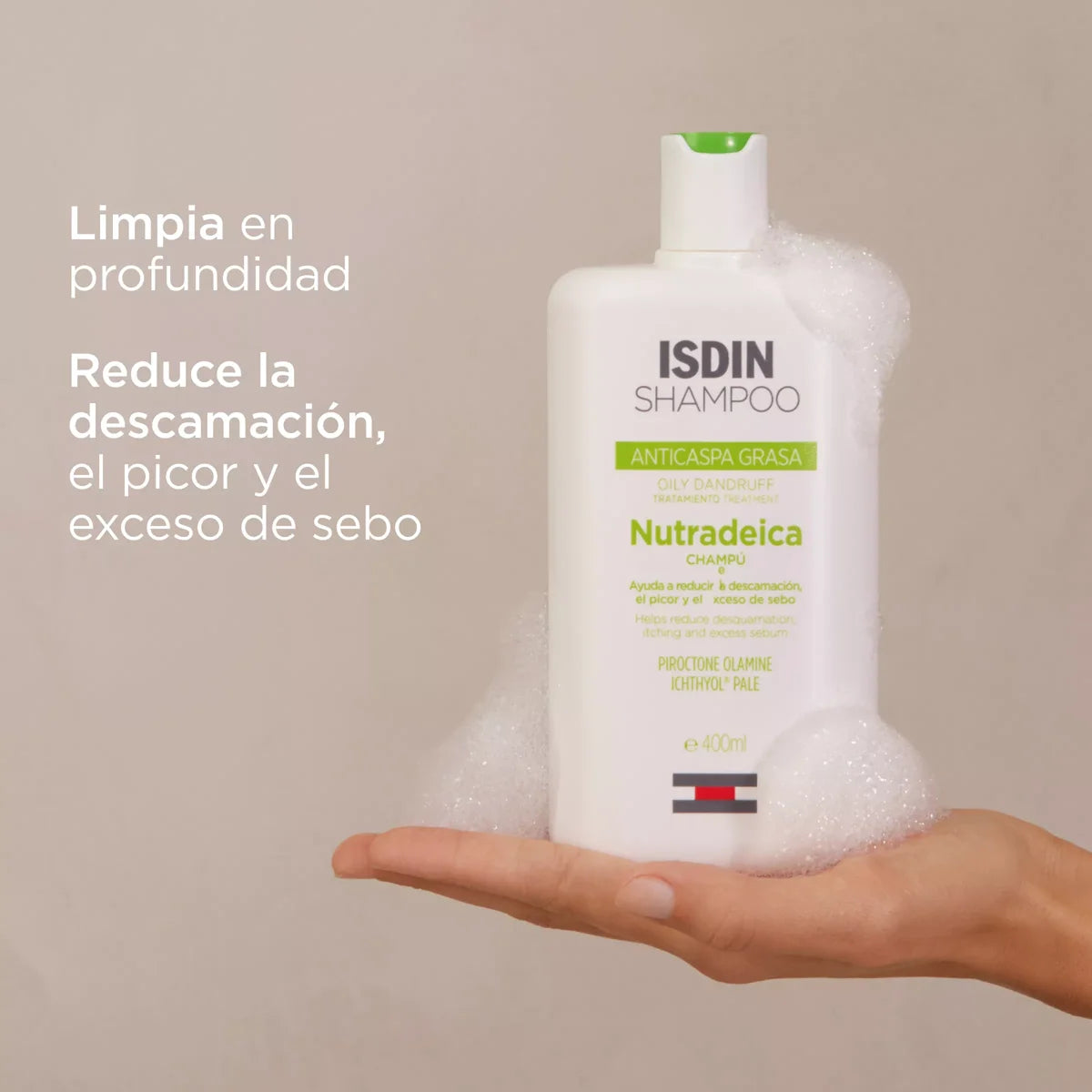ISDIN | Nutradeica® Champú Anticaspa Grasa - 400ml