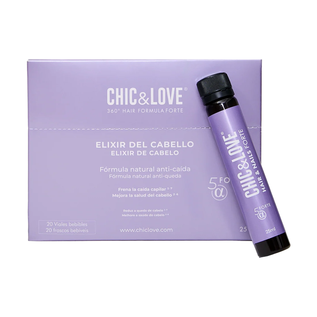 CHIC & LOVE | 360º Hair Formula Forte Elixir Cabello - 20 viales