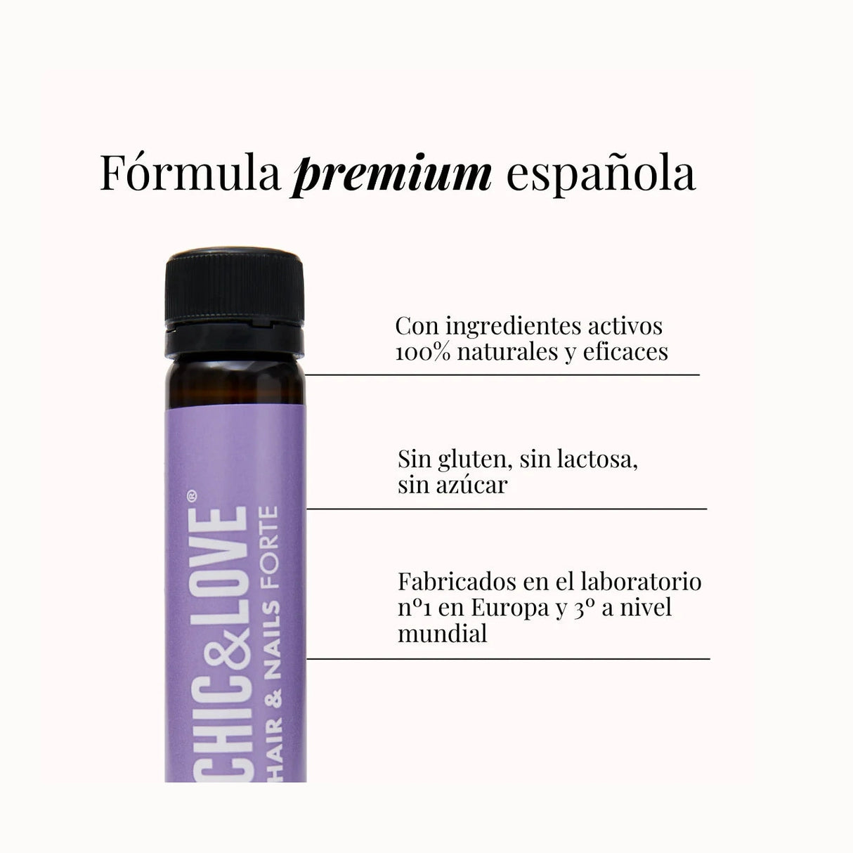 CHIC & LOVE | 360º Hair Formula Forte Elixir Cabello - 20 viales