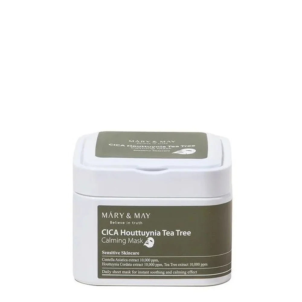 MARY & MAY | Cica Houttuynia Tea Tree Calming Mask - 30 ud