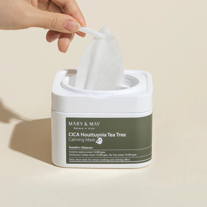 MARY & MAY | Cica Houttuynia Tea Tree Calming Mask - 30 ud